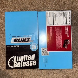 Built Bars Built Bites 20 Candy Cane Brownie Bites per Box - 40 total